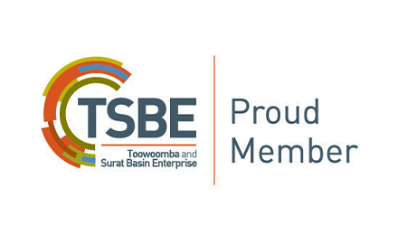 Toowomba and Surat Basin Enterprise (TSBE), Proud Member, Logo